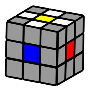 Langkah untuk Membuat Cross Putih di Center Kuning Rubik 3x3