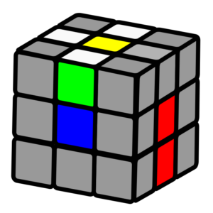 Langkah untuk Membuat Cross Putih di Center Putih Rubik 3x3